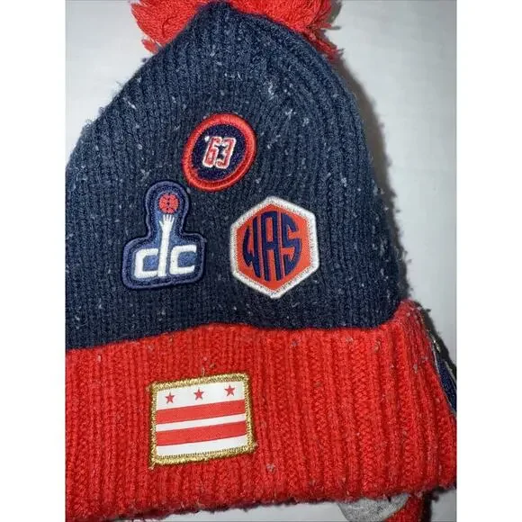 Washington Wizards Beanie Hat New Era Winter Knit Cap NBA Basketball - Picture 2 of 4